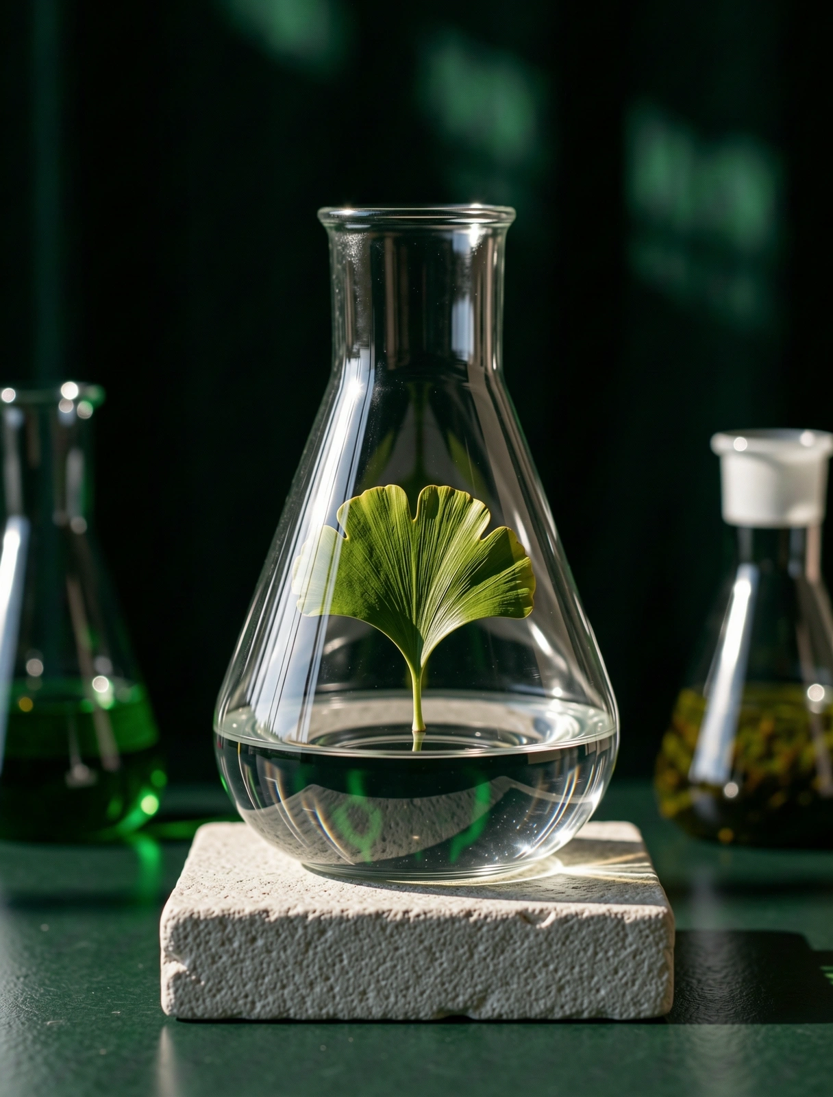 Botanische Struktur im Labor